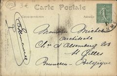 VINTAGE POSTCARD Amiens Cathedral Detail of a jouee of stall