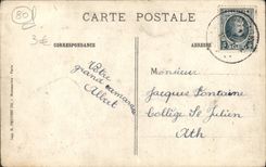 VINTAGE POSTCARD Amiens Cathderale the Large Gate