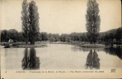 CPA Amiens Promenade De La Hotoie Le Bassin