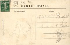 CPA St Germain En Laye Le jardin anglais La foret et la route des loges Vue prise du chateau