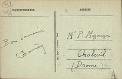 VINTAGE POSTCARD German St In Bush hammer the Castle seen of the floor