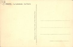 VINTAGE POSTCARD Amiens the Cathedral the Pulpit