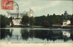 VINTAGE POSTCARD Pierrefonds the Castle Les Bains And I' Hotel Of the Baths
