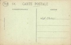 POSTAL Compiegne de la VENDIMIA la cámara acorazada de la puerta