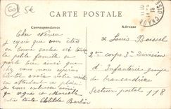 VINTAGE POSTCARD Chaumont In Vexin Avenue Of Molin Donkey