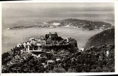 CPA Eze Vue sur le village et le Cap Ferrat