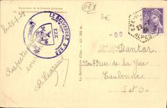 Excursión de la POSTAL de la VENDIMIA de la cornisa grande las cornisas de Napoleon