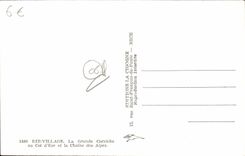 POSTAL MODERNA aldea de Eze la cornisa grande con el collar de Eze y de la gama alpestre