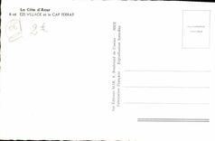 POSTAL MODERNA aldea y el cabo Ferrat de Eze