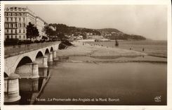 CPA Nice La Promenade Des Anglais Et Le Mont Boron