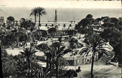 VINTAGE POSTCARD Nice the Open-air theater Gardens Albert 1st