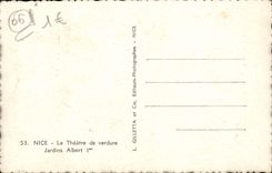 CPA Nice Le Theatre De Verdure Jardins Albert 1er