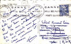 MODERN CARD Cannes Seen from Of Super Cannes