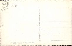 VINTAGE POSTCARD Nice Seen Of the Gardens Albert 1st