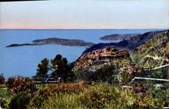 CPA Eze Le Village Et Le Cap Ferrat