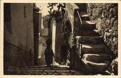 CPA Eze Une Vieille Rue Du Village