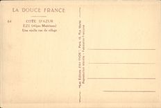 CPA Eze Une Vieille Rue Du Village