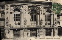 VINTAGE POSTCARD Amiens the Municipal Theater