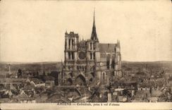 CPA Amiens Cathedrale Prise A Vol D'Oiseau