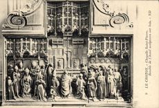 CPA Le Crotoy Chapelle Saint Pierre Retable de l'autel scultures sur bois