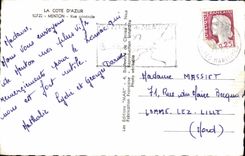 CPM La Cote D'Azur Menton Vue Generale