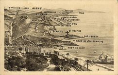 VINTAGE POSTCARD Excursion of the Large Cornice Panorama of the excursion