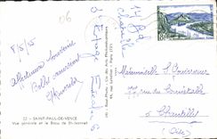 MODERN CARD Saint Paul View and the beautiful one of St Jeannet