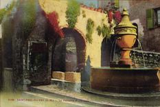 CPA Saint Paul du Var La fontaine provencale