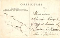 VINTAGE POSTCARD Trouville Against Day In the Black Rocks