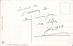 VINTAGE POSTCARD Blaitiere Aig of the Plan