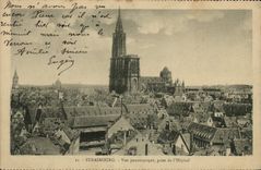 VINTAGE POSTCARD Strasbourg Panoramic View Taken of the Hospital