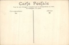 VINTAGE POSTCARD Antibes Strong Reille and the Alps