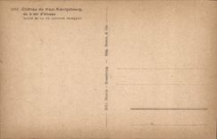 VINTAGE POSTCARD Castle of Koenigsbourg considering as the crow flies