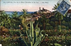 VINTAGE POSTCARD Cannes Seen on the Mount Knight and the Islands