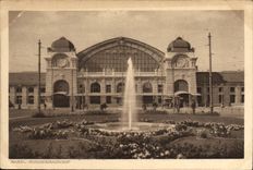 VINTAGE POSTCARD Basel Bundesbahnhof