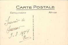 VINTAGE POSTCARD Saumur the Bridge on the Loire and View