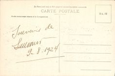 VINTAGE POSTCARD Saumur as the crow flies Seen from of the Castle