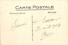 VINTAGE POSTCARD Saumur View