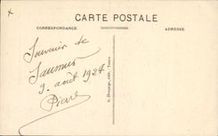 VINTAGE POSTCARD Saumur View and the Loire