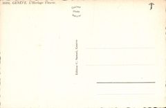 CPM Geneve L'horologe fleurie
