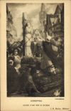 VINTAGE POSTCARD Lenepveu Jeanne D' Arc on roughing-hew it Paris the Pantheon