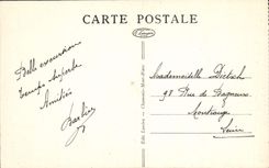 VINTAGE POSTCARD Chamonix Mont Blanc View and Mont Blanc