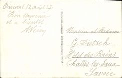 VINTAGE POSTCARD Ault the Cliffs Direction of Treport High tide