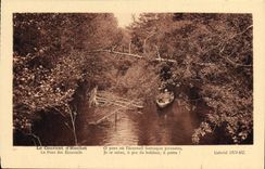 VINTAGE POSTCARD the Current of Huchet the bridge of the squirrels