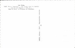 CPM Route Napoleon Un virage dans la montee vers le Col Bayard Dans le fond le chapeau de Napoleon