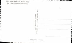 CPM Menton La Vieille Ville La plage du Quai Bonaparte 