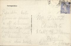 VINTAGE POSTCARD Trawl-net On the Saone Obelisk