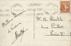 La POSTAL Gavarnie de la VENDIMIA dio y el circo