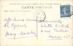 VINTAGE POSTCARD Basque Country Road of Larrau