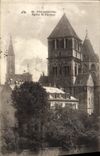 VINTAGE POSTCARD Strasbourg Church St Thomas